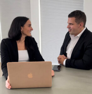 two realtors talk to each other